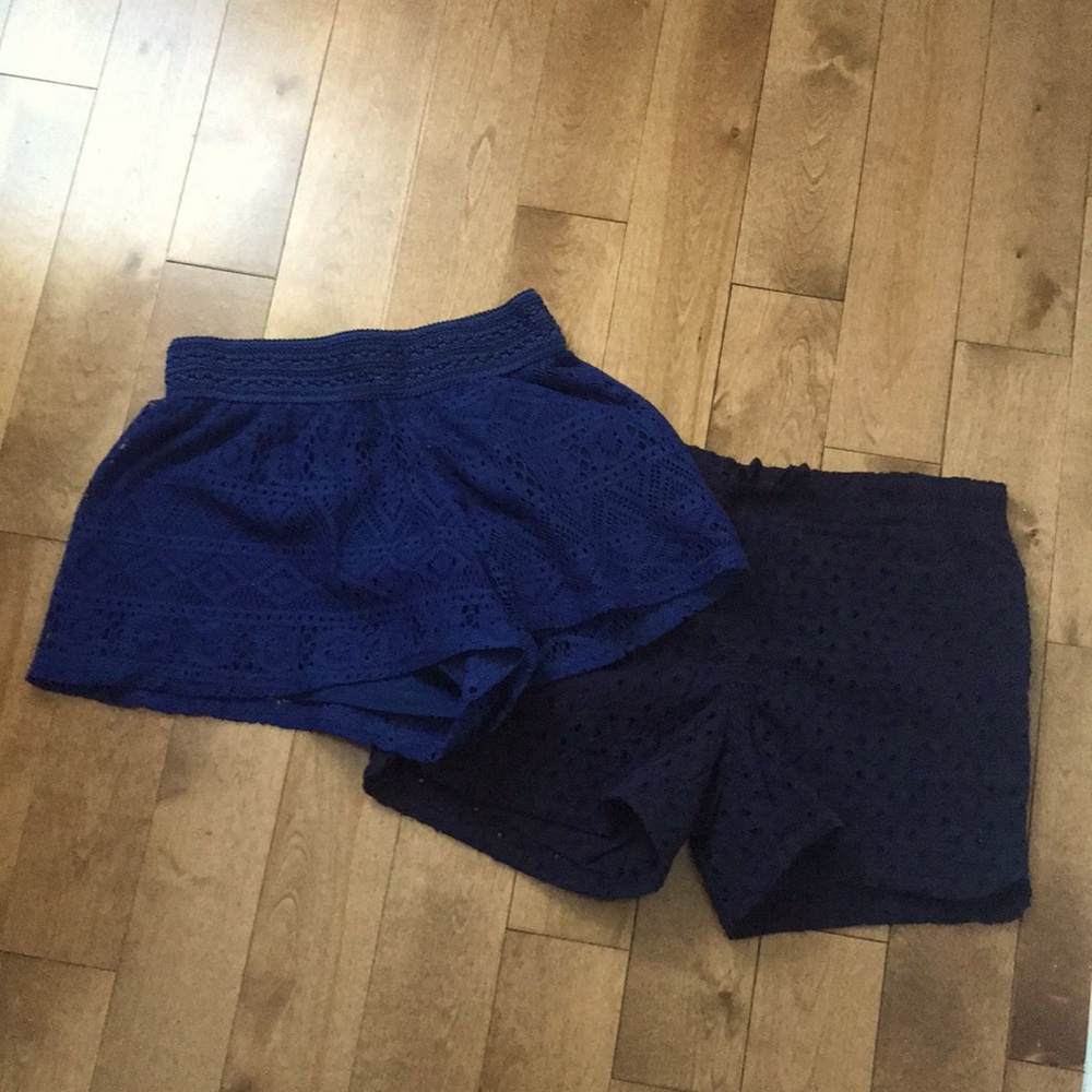 Girl dressy shorts- blue